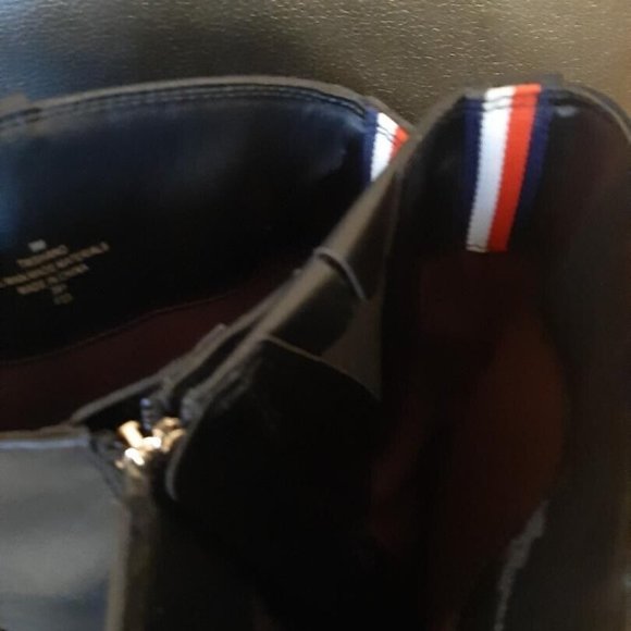 NEW ! Tommy Hilfiger Women's Shano Wide Calf Classic Riding Boot Black Size 9 - Picture 4 of 6